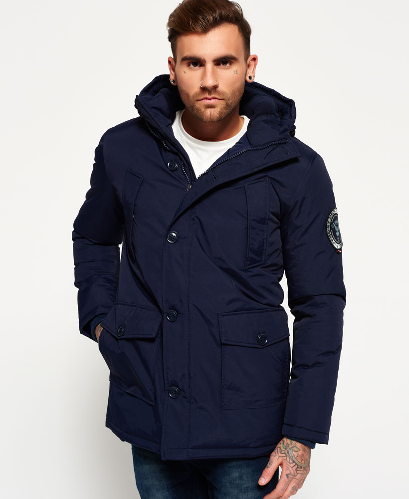 mens parka sentinel new mens superdry everest parka jacket navy wkddqfk