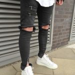 mens ripped jeans wholesale- 2017 men ripped jeans pants zipper design jean destroyed big  male cuqkzcm