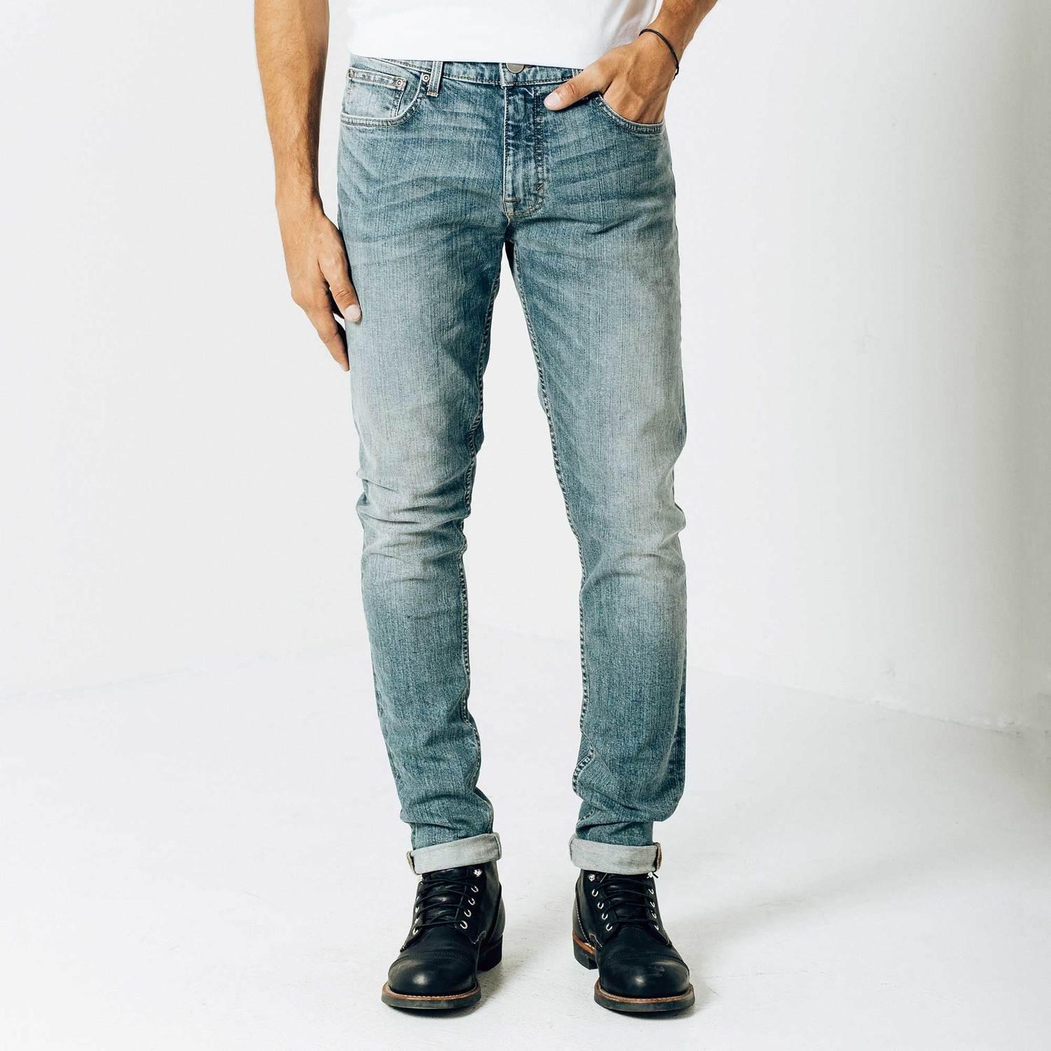 mens skinny jeans skinny-slim jeans in light wash hrbffvc