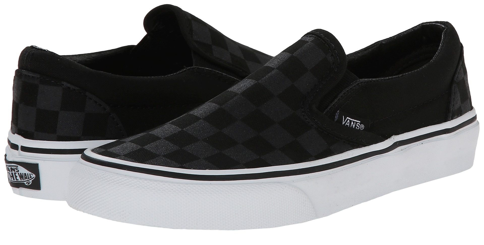 mens van shoes 2017: black on black checker lhbctmi