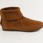 moccasin boots back zip hardsole boot (women) | 282 | brown | 4 swgbcdm