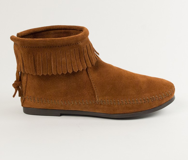 moccasin boots back zip hardsole boot (women) | 282 | brown | 4 swgbcdm