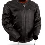 motorcycle jackets menu0027s vented leather jacket with conceal carry holsters vtyvqei