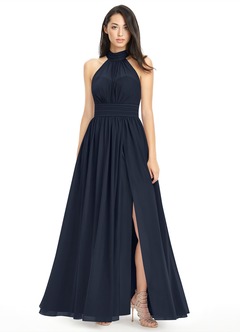 navy dresses azazie iman bridesmaid dress | azazie odyajcw