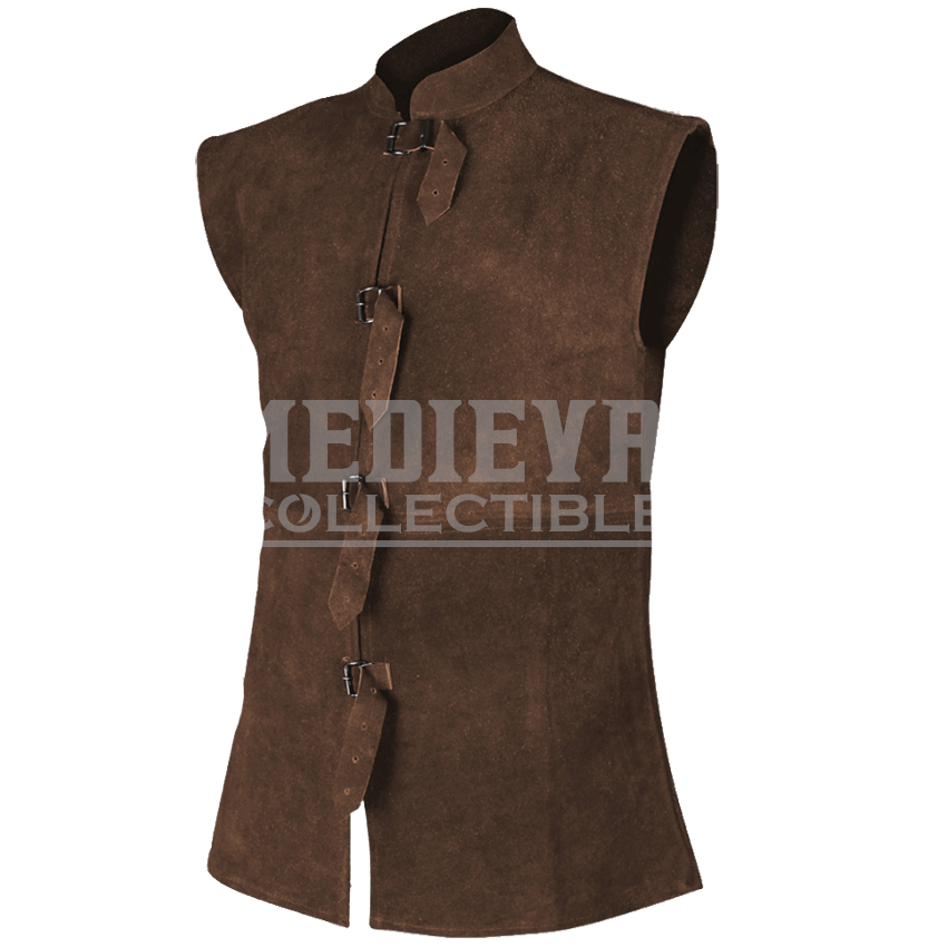 orthello suede leather vest - my100112 by medieval collectibles reosgzz