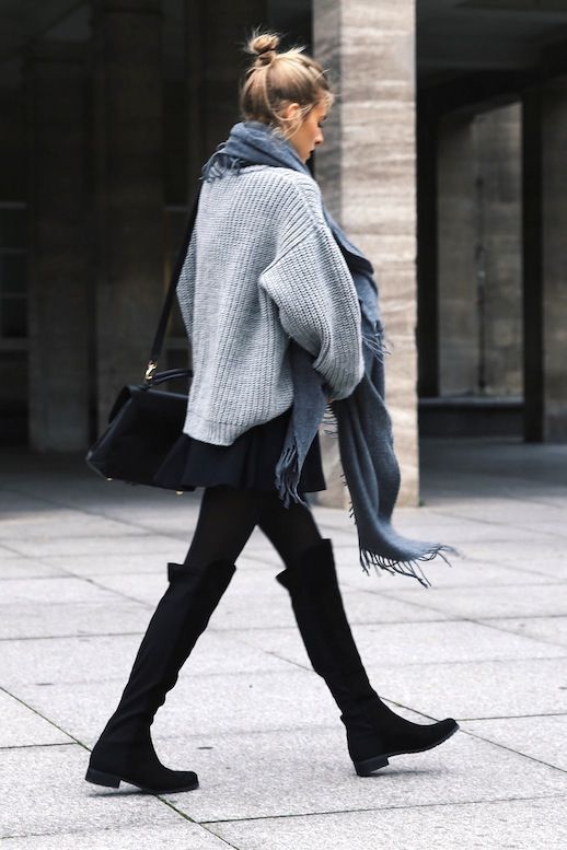 over knee boots a casual way to style over-the-knee boots (le fashion) tkbksaf