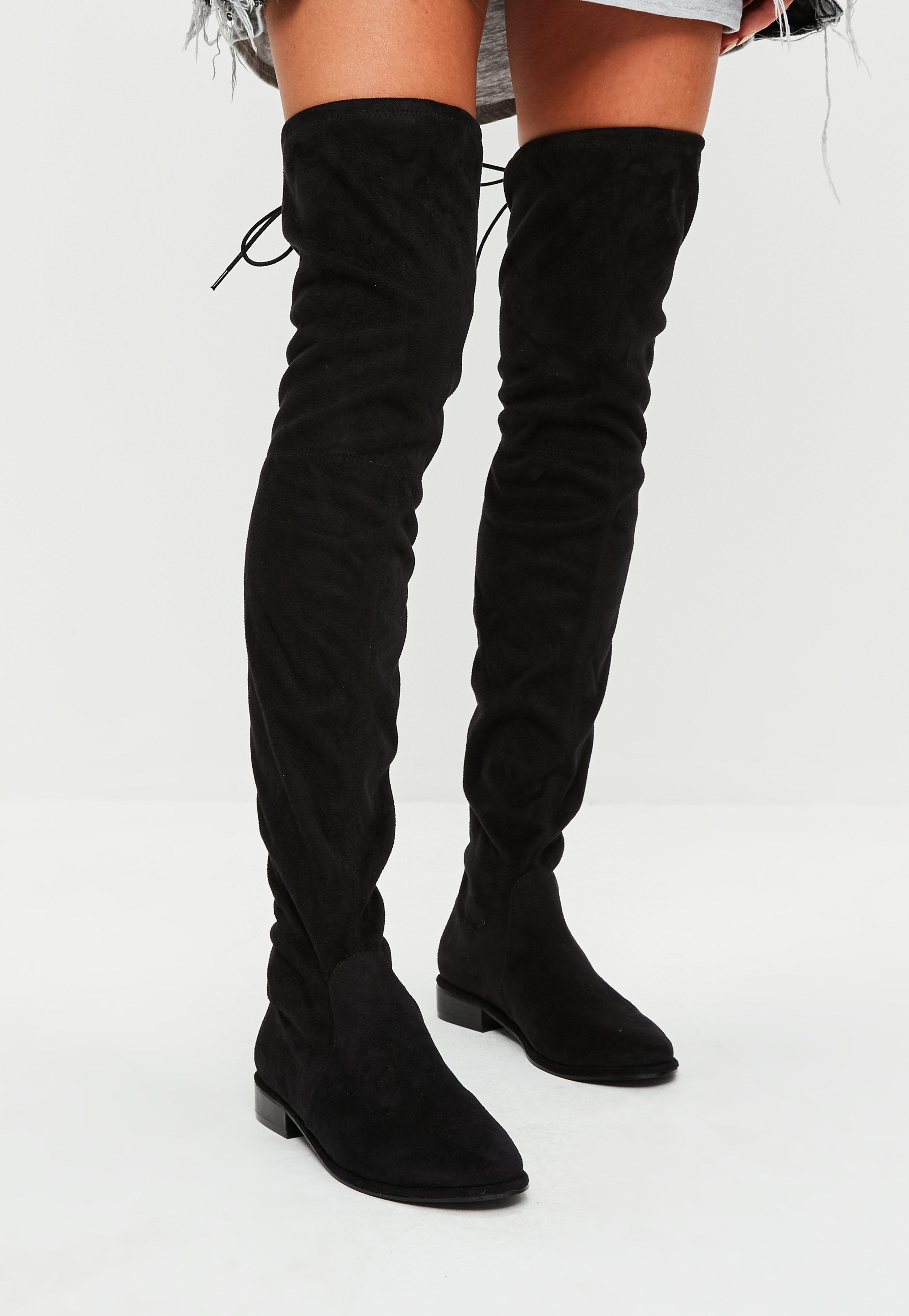 over knee boots black over the knee boots | missguided fwffksd