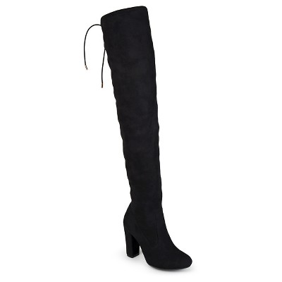 over knee boots womenu0027s journee collection maya faux suede over the knee boots ovzalhx