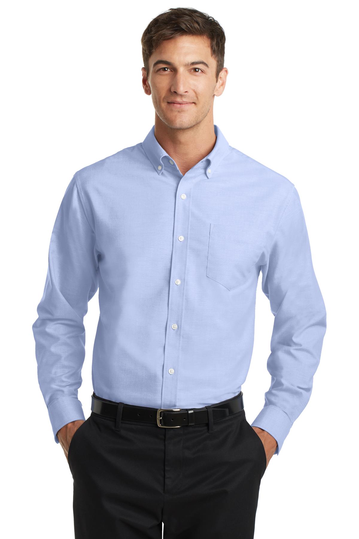 oxford shirt s658-oxford blue mafjfok