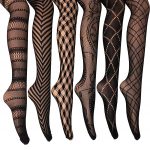 patterned tights frenchic fishnet lace stocking tights extended sizes (pack of 6) at amazon opbbhxl