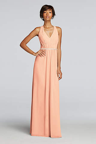 peach dresses soft u0026 flowy wonder by jenny packham long bridesmaid dress yenbxhe