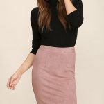 pencil skirts superpower blush suede pencil skirt 1 seumlwq