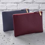 personalised leather clutch bag or cosmetic purse xrqyuvp