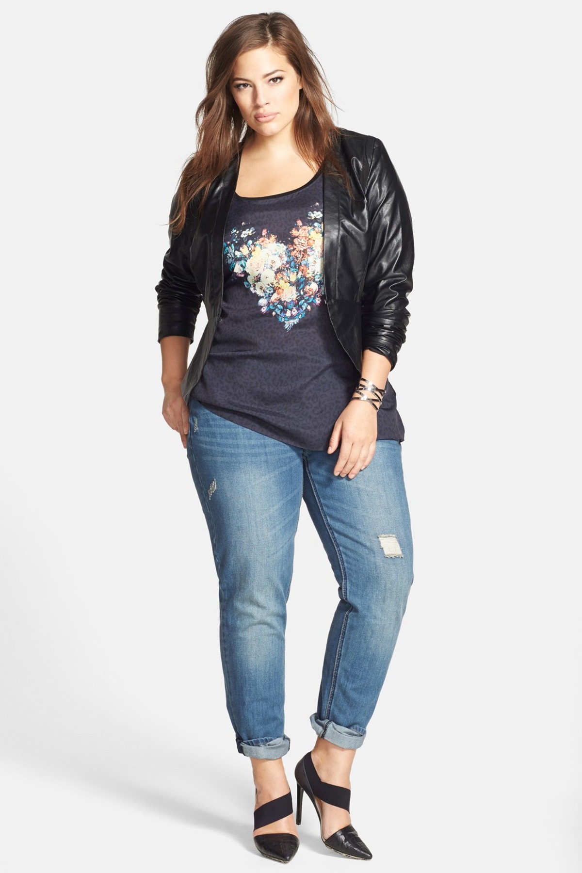 plus size boyfriend jeans image of city chic distressed boyfriend jeans (plus size) pnargbs