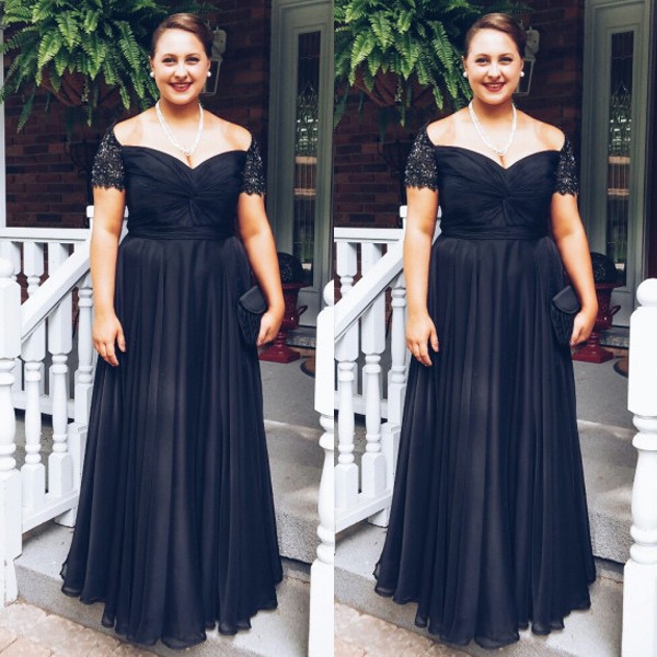 plus size bridesmaid dresses glamour black cap sleeves floor length plus size bridesmaid dress asgvmfk