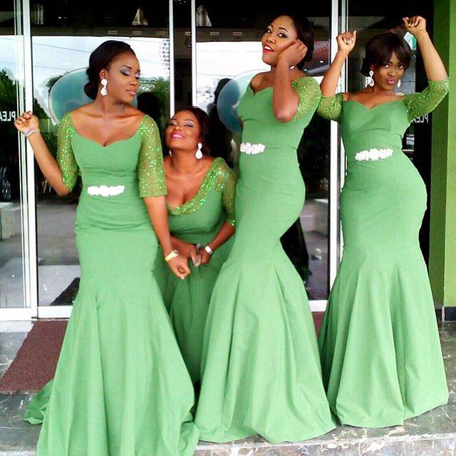 plus size emerald green bridesmaid dresses with sequined half sleeves scoop  sheath nlveeix