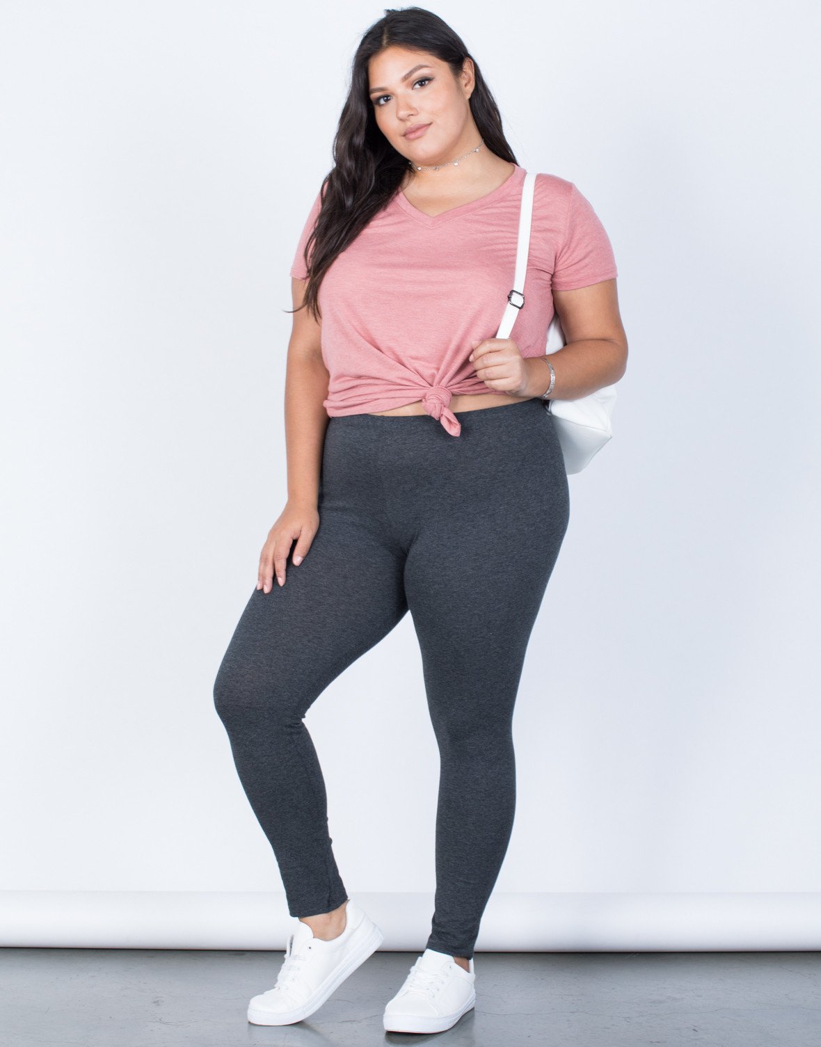 plus size leggings charcoal plus size active days leggings - front view ... ucetptq