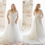 plus size wedding dress plus size wedding dresses 2018 boat neck half sleeve appliques lace wedding hfupgee