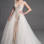 pnina tornai wedding dresses tulle ball gown over-skirt | kleinfeld bridal wmbtuzc