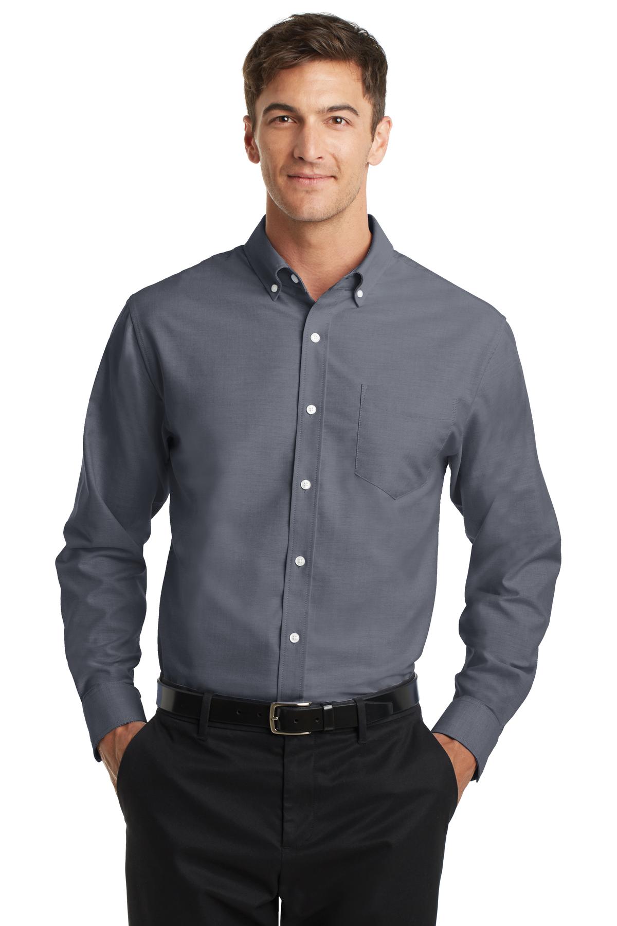 port authority® s658 - superpro oxford shirt ayoygda