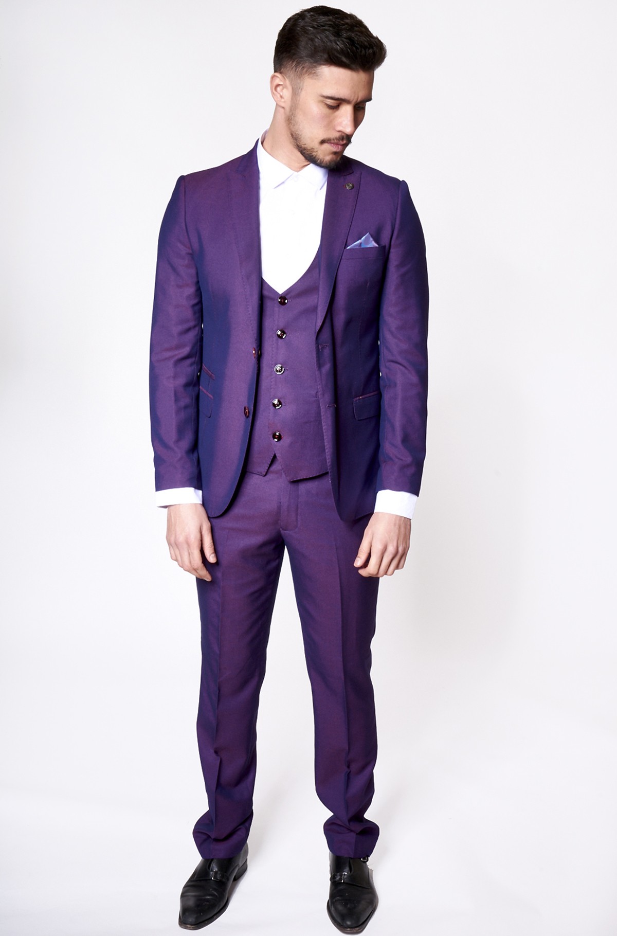 purple suit belmont - purple notch lapel three piece suit mqfvmoe