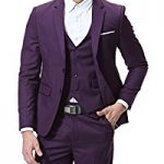 purple suit cloud style menu0027s 3-piece suit 2 buttons slim fit solid color jacket smart xywyxsh