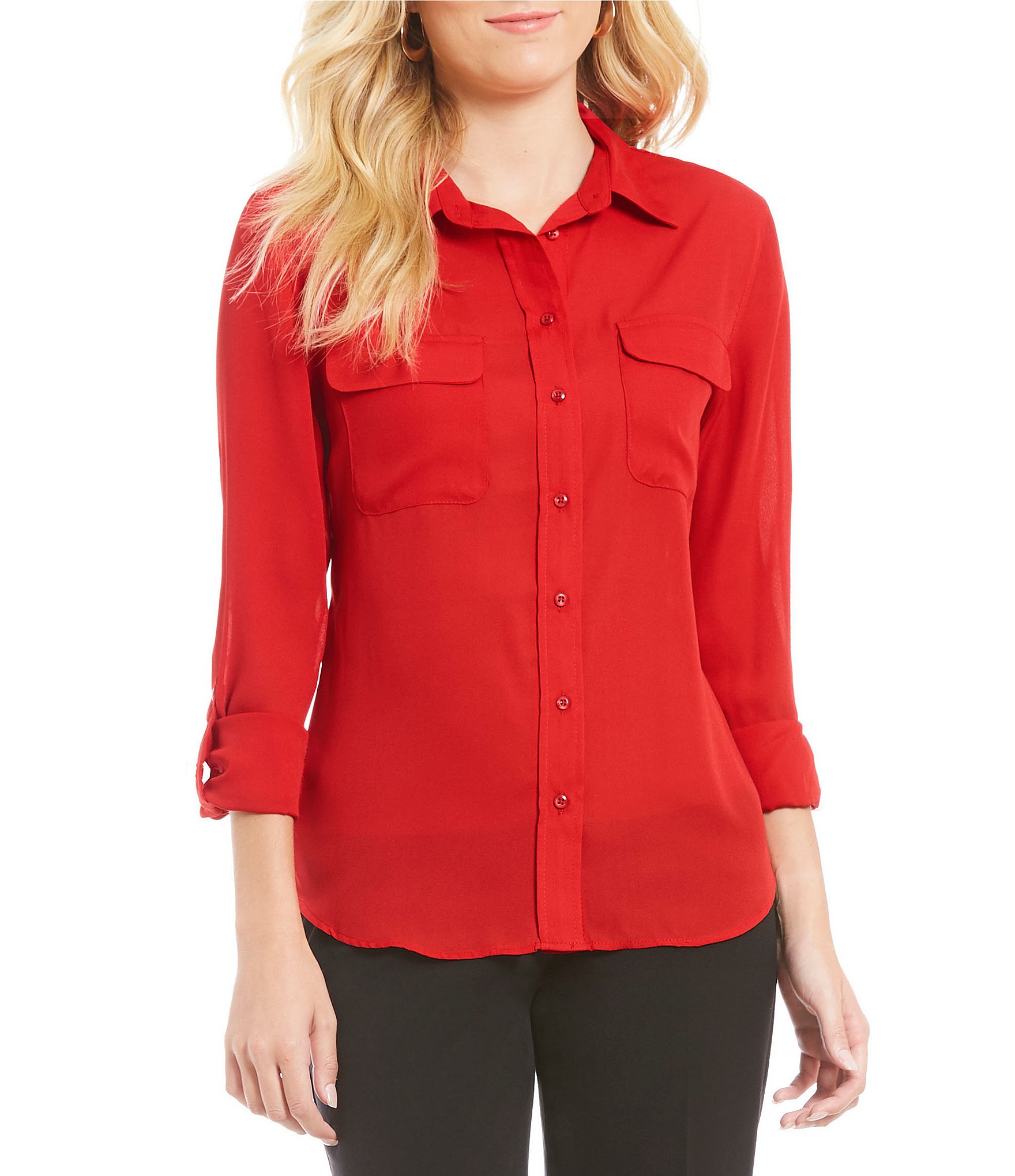 red blouse red womenu0027s casual u0026 dressy tops u0026 blouses | dillards syvkcit