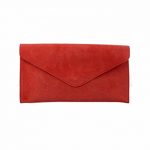 red clutch bag ladies/womens red suede envelope evening clutch bag brymzsn