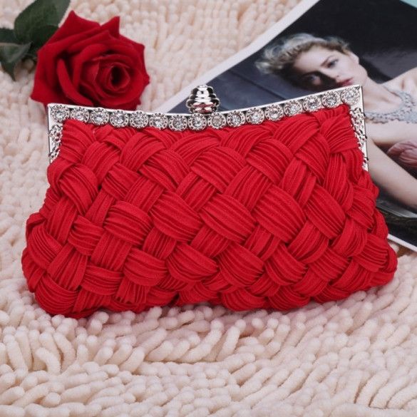 red clutch bag new fashion womenu0027s evening bag shining rhinestone handbag shoulder bag  clutch bag pagmlay