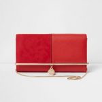 red clutch bag red bar top charm clutch bag gzmvdye