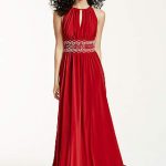 red prom dresses long a-line halter mother and special guest dress - rm richards bzndwwc