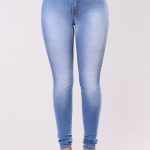 ripped jeans for women classic high waist skinny jeans - light blue cxuyunm