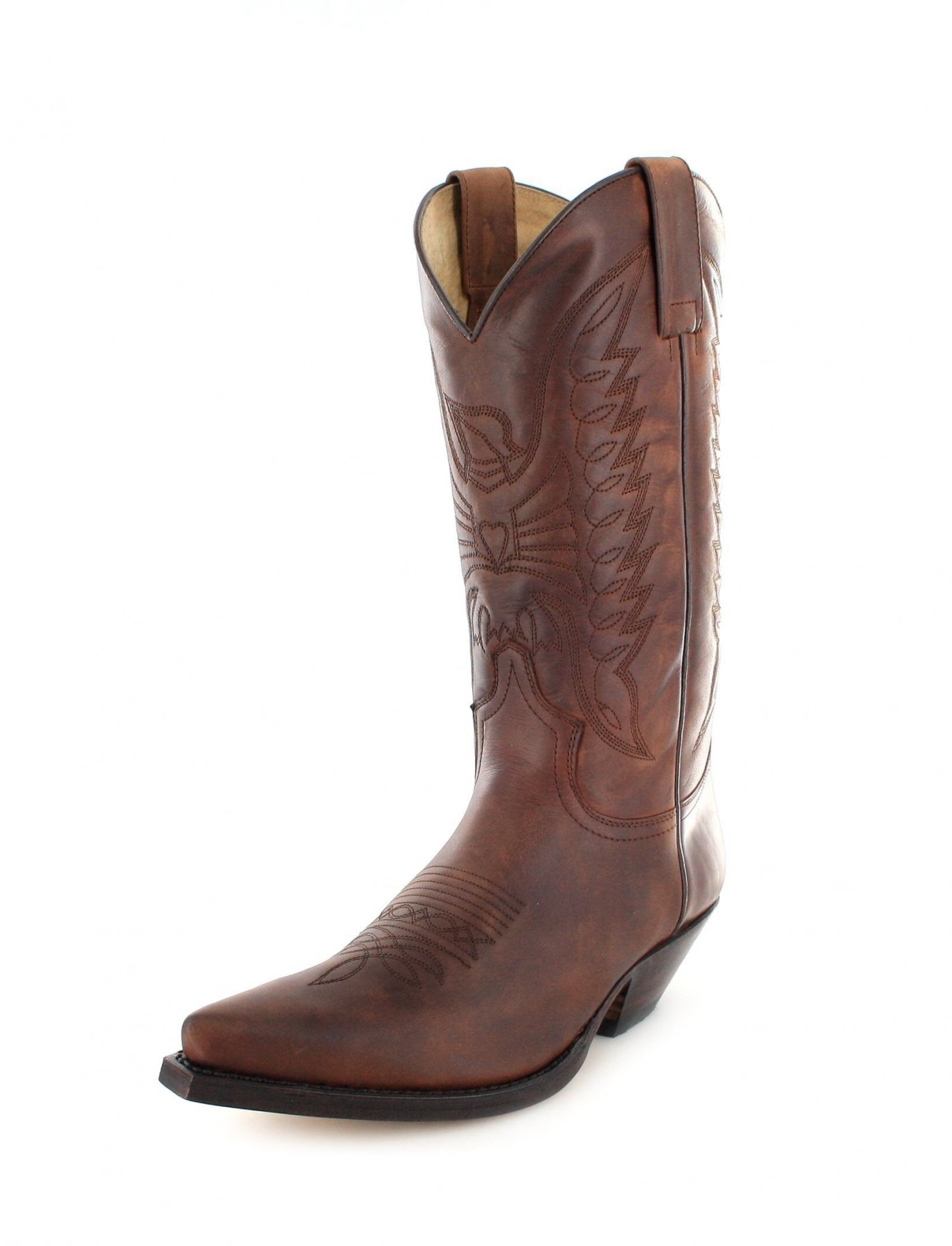 sendra boots 2073 sprinter western boot - brown - image ... maerdij