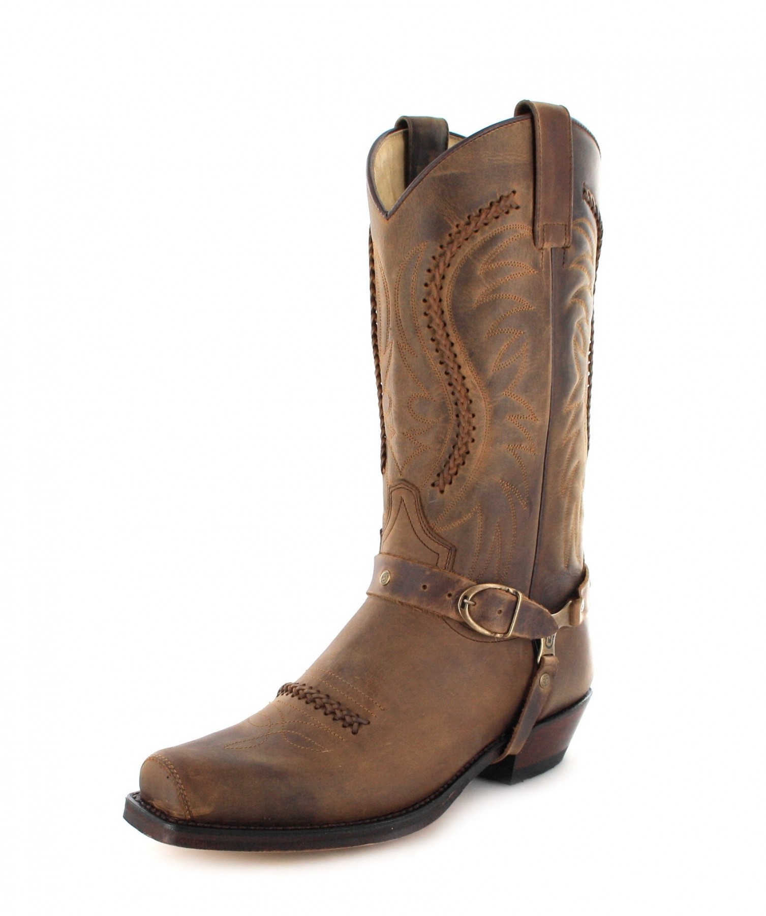 sendra boots 3434 tang biker boot - brown - image ... fzhxuks