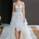 sexy wedding dresses high low wedding gown with corset top psvzemz