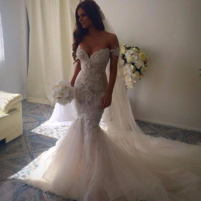 sexy wedding dresses romantic beautiful mermaid wedding dresses sweetheart backless lace  embroidery vestido de noiva utartgo