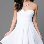 short white dresses cheap short sweetheart wedding-guest corset dress . xiwgeew