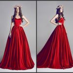 simple dresses 2017 simple fashion red burgundy prom dresses bohemian sweetheart satin  sweep train bimgjzf