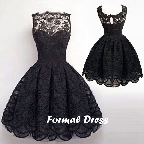 simple dresses simple black a-line lace homecoming dresses,short prom dresses,ball gowns  ... czxclsu