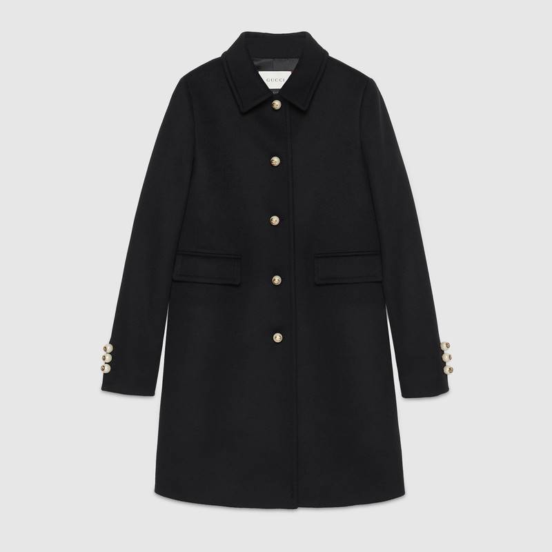 single-breasted wool coat okhvjic