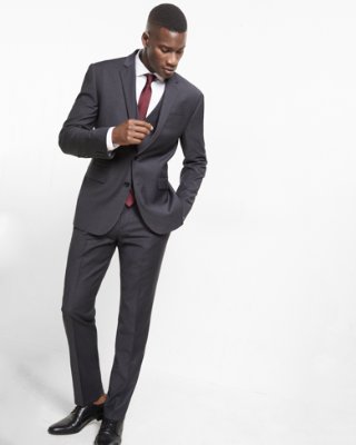 slim fit suit express view · slim charcoal gray performance stretch wool-blend suit jacket ylyocow