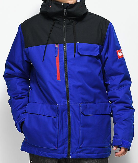 snowboarding jackets 686 x pbr sixer blue 10k snowboard jacket ... xqcbqfr