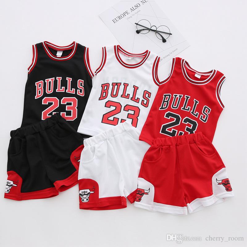 sports clothes 2018 hot baby boys big girls sports clothing sets children football tank 23 pkwgyzg