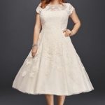 tea length dresses short ballgown formal wedding dress - oleg cassini uaeompo