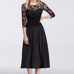 tea length dresses tea length a-line 3/4 sleeves mother and special guest dress - ignite errlkwg