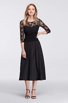 tea length dresses tea length a-line 3/4 sleeves mother and special guest dress - ignite errlkwg