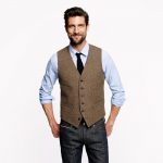 vest for men 2017 farm wedding vintage brown tweed vests custom made groom vest mens pilcdkn