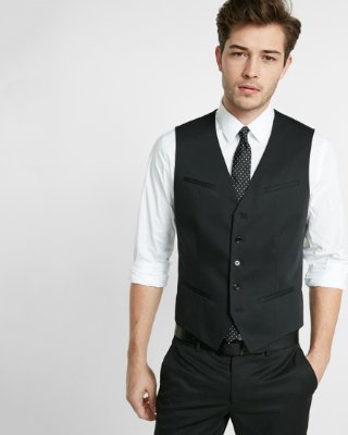 vest for men black cotton suit vest | express qirfxlo