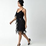 vintage style dresses unique vintage 1920s style black cecile tiered fringe flapper dress qjdfoch