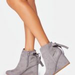 wedges shoes shop silver wedge shoes: indria bootie hxsclix